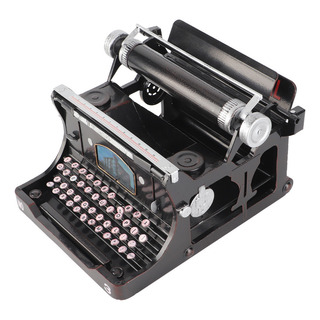 Máquina De Escribir Antigua Modelo Negra Retro Vintage Portá Máquina De Escribir Antigua Modelo Negra Retro Vintage Portá