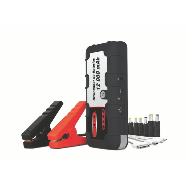 Arrancador De Baterias Jumper 12000 Mah Mikels Mikels