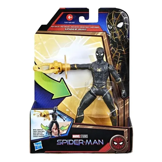 Figura Del Hombre Araña Color Negro De La Pelicula