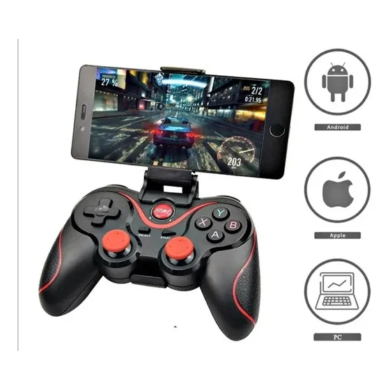 Control Bluetooth Gamer Con Soporte Android X3, Gamepad
