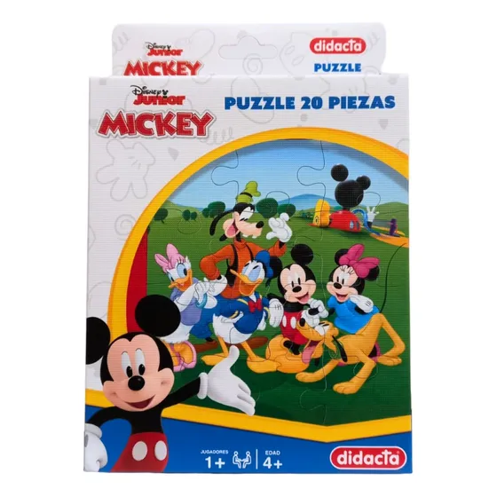 Rompecabezas Mickey Y Amigos Didacta 20pcs Disney Para Niños
