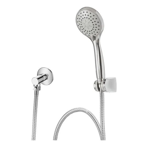Ducha Tipo Teléfono Cromado Para Baño Con Kit De Instalación