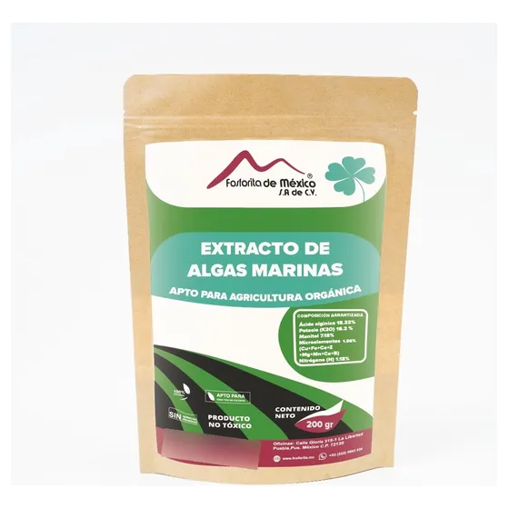 Extracto De Algas Marinas Fertilizante Orgánico 200 Gr