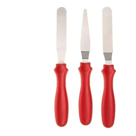 Set De 3 Espátulas Scraper Repostería