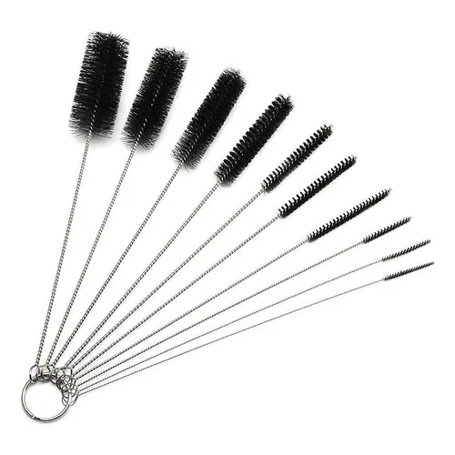 Juego De 10 Cepillos Largos Para Pajita, Tubo De Nailon, 8.2