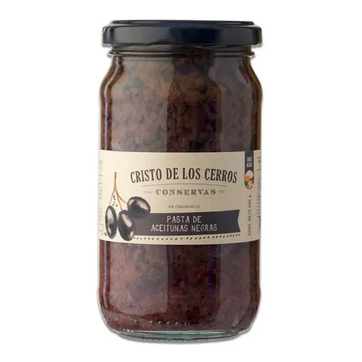 1 Frasco De Pasta De Aceitunas Negras X 300gr
