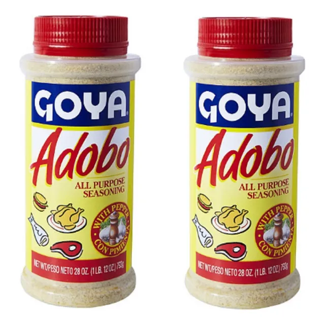 Pack 2 Sazonadores Goya Adobo All Purpose Pimienta 793g C/u