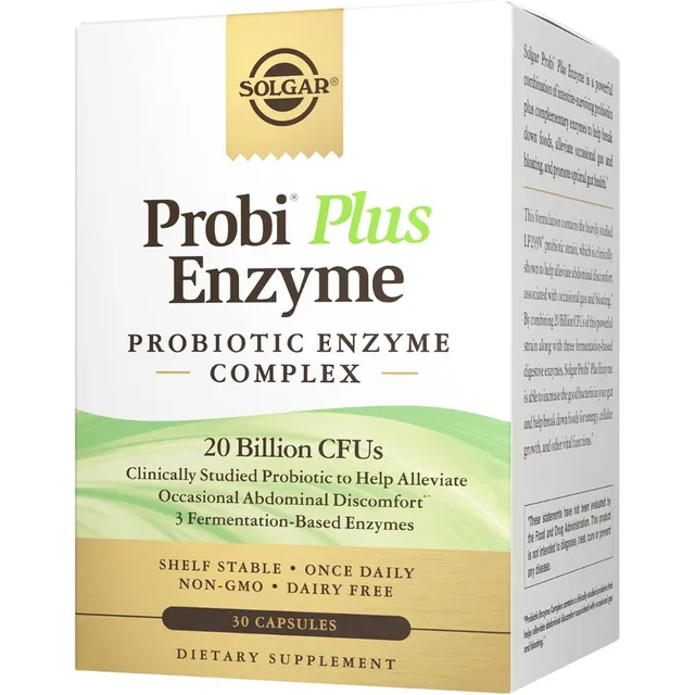 Probióticos Y Enzimas Digestiva Solgar 30 Cápsulas