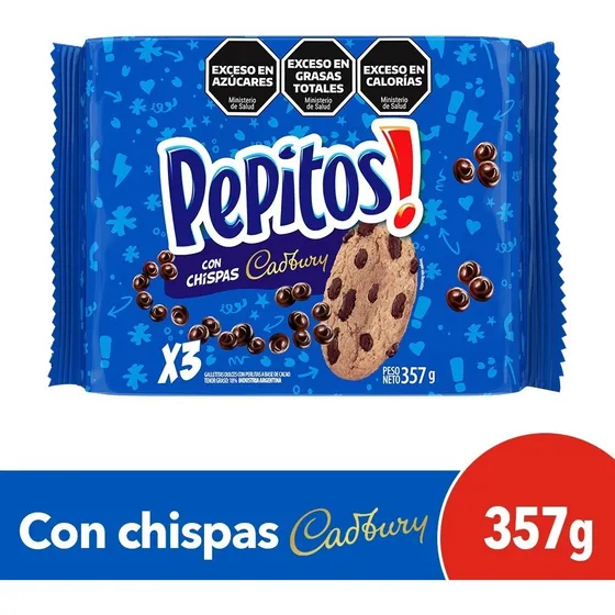 Galletitas Pepitos Tripack X 3 U X 119 Gr C/u