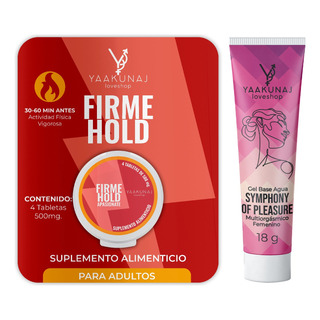 Kit Symphony Of Pleasure 18 Ml + Firme Hold 4 Tabs Yaakunaj Kit Symphony Of Pleasure 18 Ml + Firme Hold 4 Tabs Yaakunaj