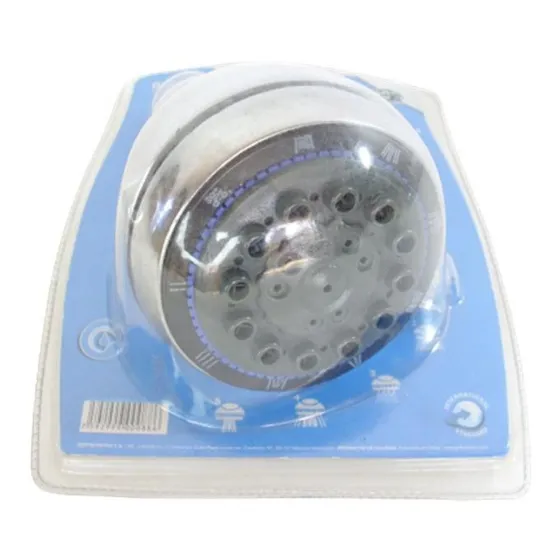 Ducha Regadera Cromada De 5 Posiciones Hogar / Baño