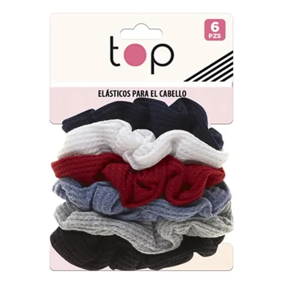 Gomitas Scrunchies Para El Pelo Top 6 Unid Colores Surtidos