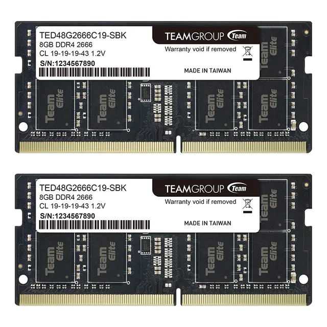 Memorias Ram Teamgroup Elite Ddr4 16 Gb Kit (2 X 8 Gb) 2666