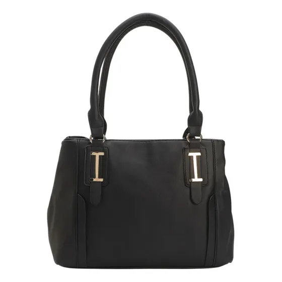 Bolsa Feminina Transversal Tiracolo Grande De Ombro Tote Cor Preto