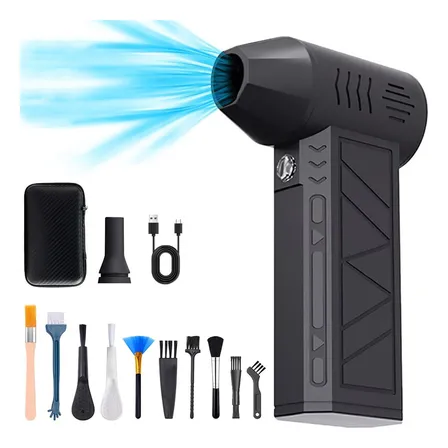 Mini Ventilador Soplador Aire A Bateria Inalambrico Limpi Pc