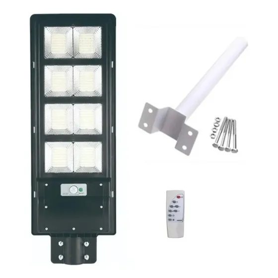 Tecnopro Foco Solar Led Estilo Luminaria De Poste 400w Negro Alta Calidad 63 cm