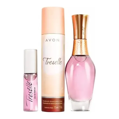 Set X3 Perfume Y Desodorante Treselle Avon