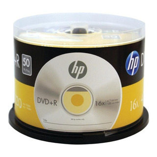 Disco Virgem Dvd+r Hp De 16x Por 50 Unidades Disco Virgem Dvd+r Hp De 16x Por 50 Unidades