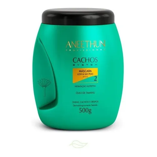 Máscara Low E No Poo Cachos System Aneethun 500g