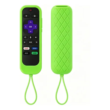 Funda Silicona Para Control Roku Antideslizante Verde