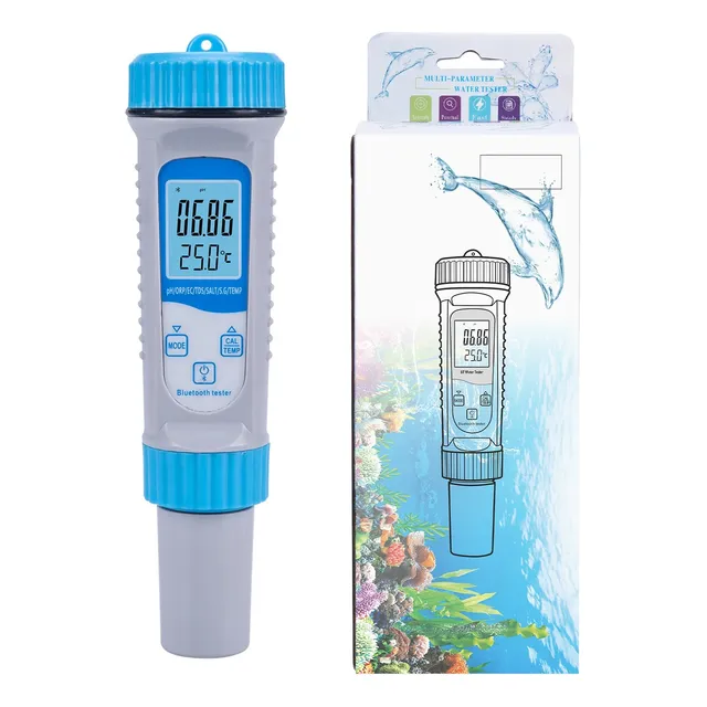 Medidor De Agua 7 En 1 Ph Tds Ec Sal Sg Orp Temp + Bluetooth