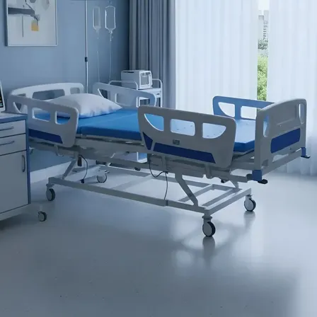 Cama Hospitalar Elétrica 8 Movimentos Com Colchão D28 Branco 127/220v