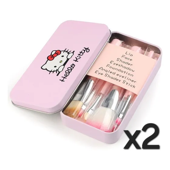 Set Brochas Mini Hello Kitty 7 Piezas
