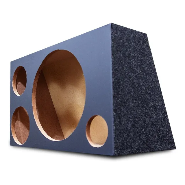 Caixa Trio Vazia Dutada Alto Falante 12 + Driver + Tweeter