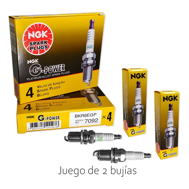 Bujía Ngk Orig Punta Platino Bkr6egp Renault Scenic 1.6 16v