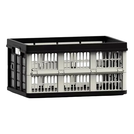 Caixa Decorativa Helsim Dobrável 30kg 54x37x27cm Cor Cinza Liso