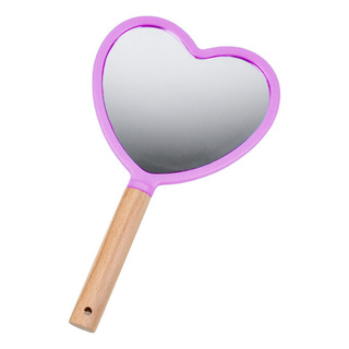 Espejo De Mano Maquillaje Corazón Grande Vanity Colores Mate Espejo De Mano Maquillaje Corazón Grande Vanity Colores Mate