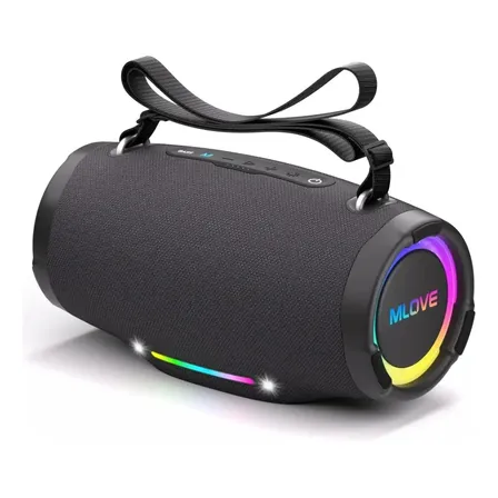 Caixa De Som Bluetooth Mlove E90 120w De Potência De Pico Preto