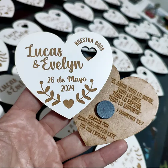 Iman Recuerdo De Bodas En Forma De Corazón