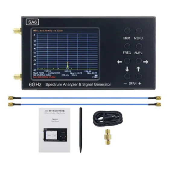 Analisador De Espectro E Gerador De Sinal Sa6-v2 35-6200mhz