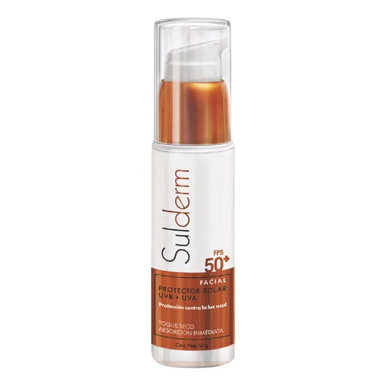 Protector Solar Facial Sulderm Sin Color FPS50 50gr