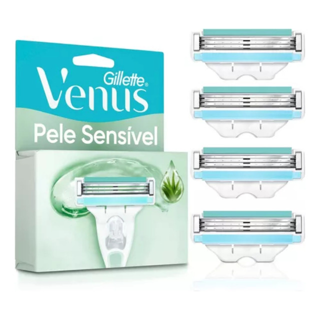Carga Aparelho Gillette Venus Pele Sensível 4 Carga Aparelho Gillette Venus Pele Sensível 4