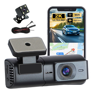 Cámara Para Auto Inteligente Dual Dashcam Con Wifi Hd 2k Cámara Para Auto Inteligente Dual Dashcam Con Wifi Hd 2k