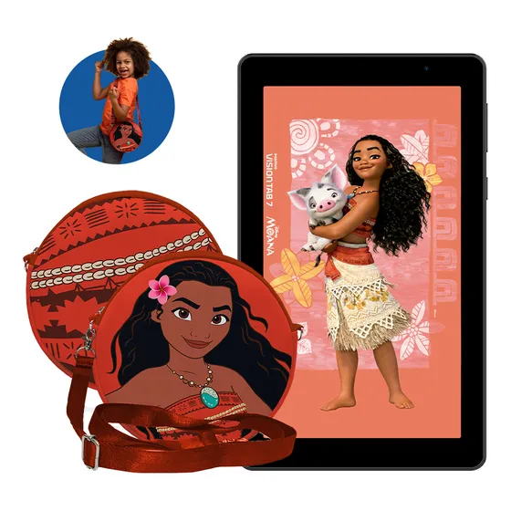 Tablet Positivo Vision TAB 7 Moana - Processador Octa-Core 3GB RAM 64GB Armazenamento, Tela 7” IPS, Bateria 3100mAh, Android 14 Go, Wi-fi - Preto - Inclui 2 Itens de Proteção (Capa e Transporte)