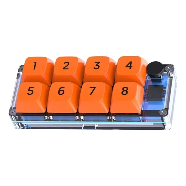 Teclado Diseño Ergonómico De Programación Naranja