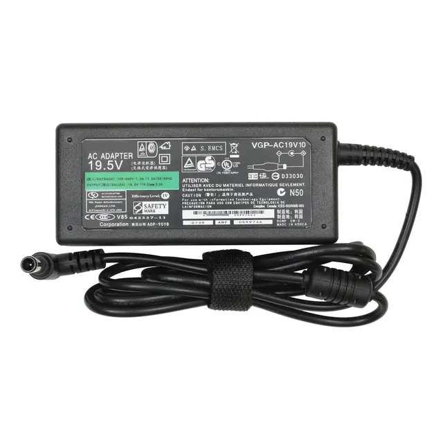 Cargador Vaio Vpc-sb16fg/p 19.5v/2.3a 45w Punta 6.4x4.4 Pin