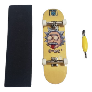 Fingerboard Profissional Rick Morty Shape Einstein + Rack Fingerboard Profissional Rick Morty Shape Einstein + Rack