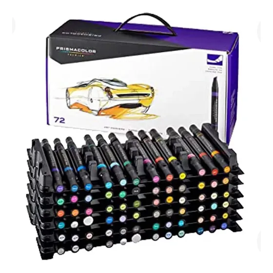 Marcadores Doble Punta 72 Unidades Prisma Color Premier