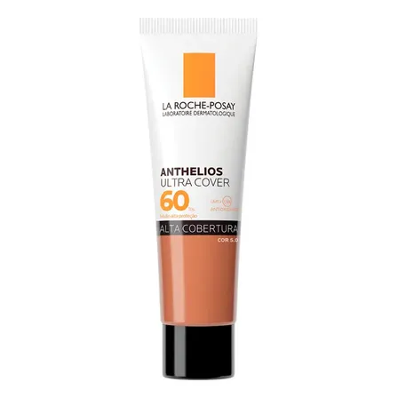 Protetor Solar Com Cor Alta Cobertura 12h Oil-free, Toque Seco Fps 60 Cor 5.0 Ultra Cover La Roche-posay 30g