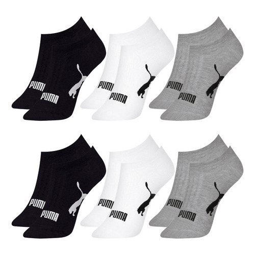 Kit Com 6 Pares De Meias Sapatilha Esportiva Puma Original Kit Com 6 Pares De Meias Sapatilha Esportiva Puma Original