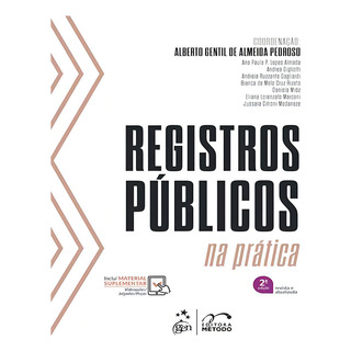 Registros Públicos Na Prática, De Alberto Gentil De Almeida Pedroso. Editorial Método, Tapa Mole, Edición 2 En Português, 2024 Registros Públicos Na Prática, De Alberto Gentil De Almeida Pedroso. Editorial Método, Tapa Mole, Edición 2 En Português, 2024