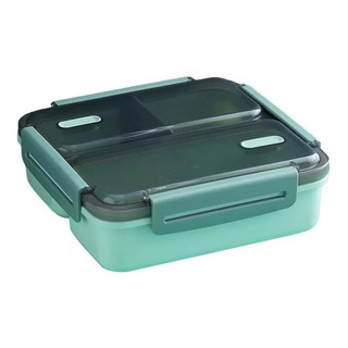 Lonchera Contenedor De Comida Cubiertos 3 Divisiones 1100ml Lonchera Contenedor De Comida Cubiertos 3 Divisiones 1100ml