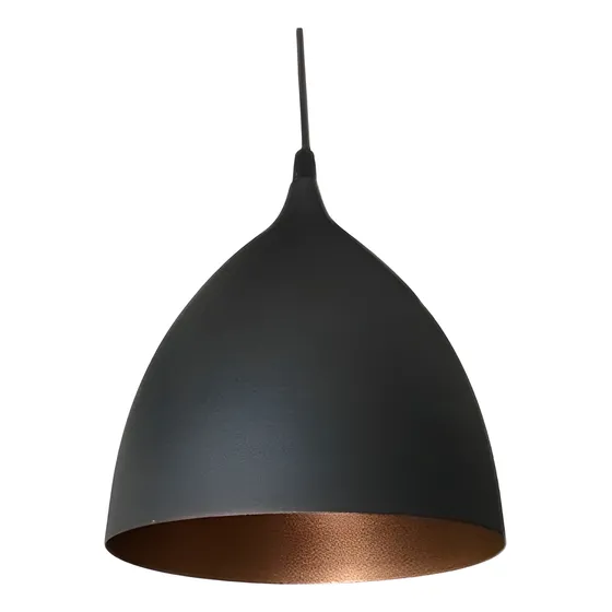 Colgante Negro Interior Cobreado Apto Led 50113ne Aller