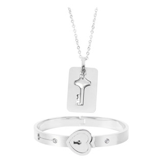 Pulsera De Acero De Titanio Para Parejas, Llavero, Elegante Pulsera De Acero De Titanio Para Parejas, Llavero, Elegante