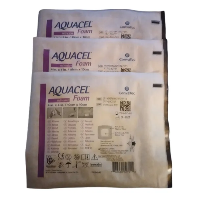 3 Aquacel Foam Adhesivo 10cmx10