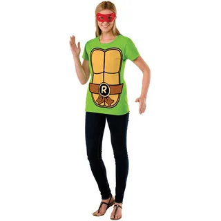Máscara Con Camiseta Para Mujer Rafael Tortugas Ninja Máscara Con Camiseta Para Mujer Rafael Tortugas Ninja